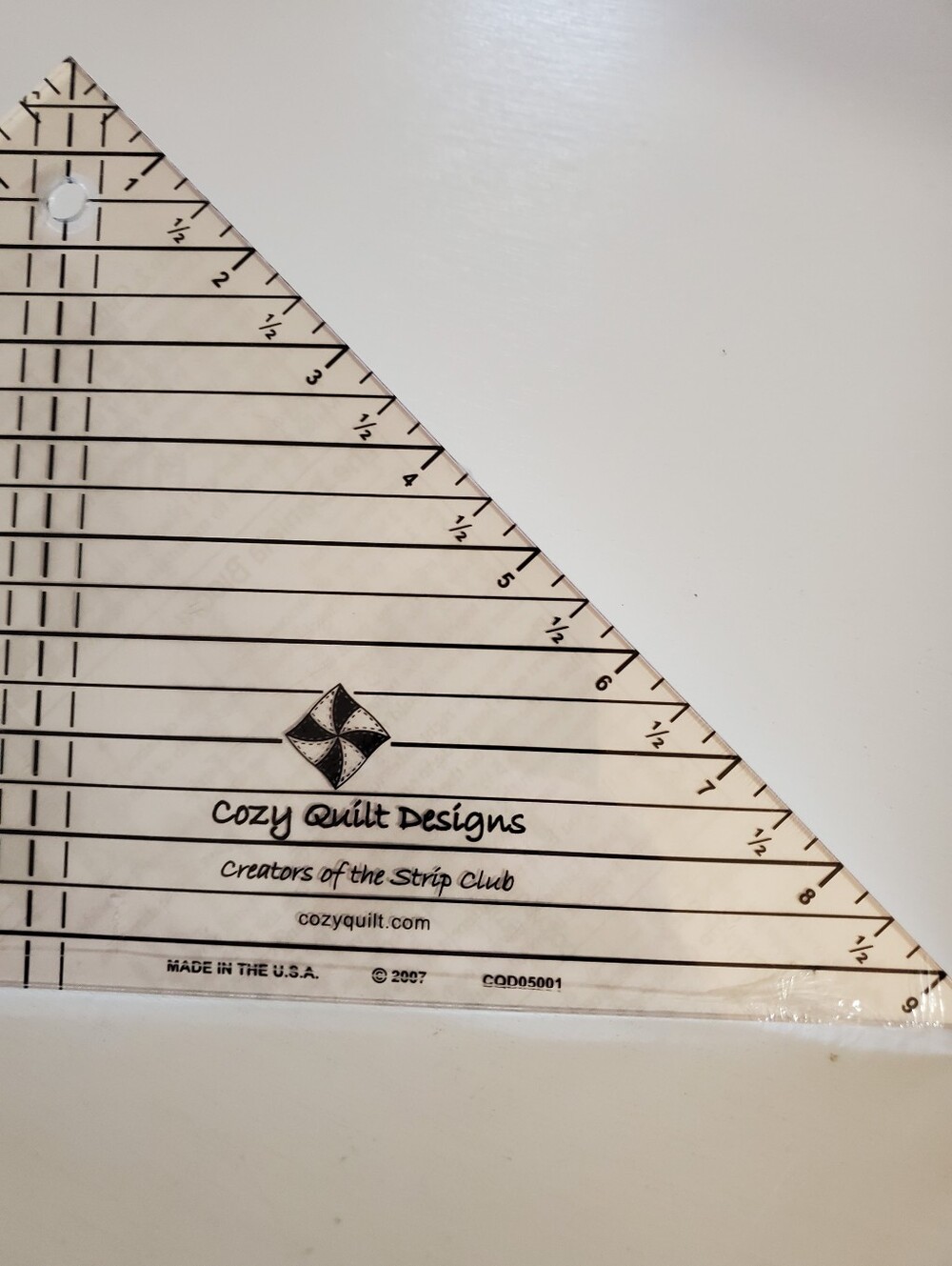 Strip Tube Ruler For Half Square Triangles Quilter's Tool - Picture 5 of 6
